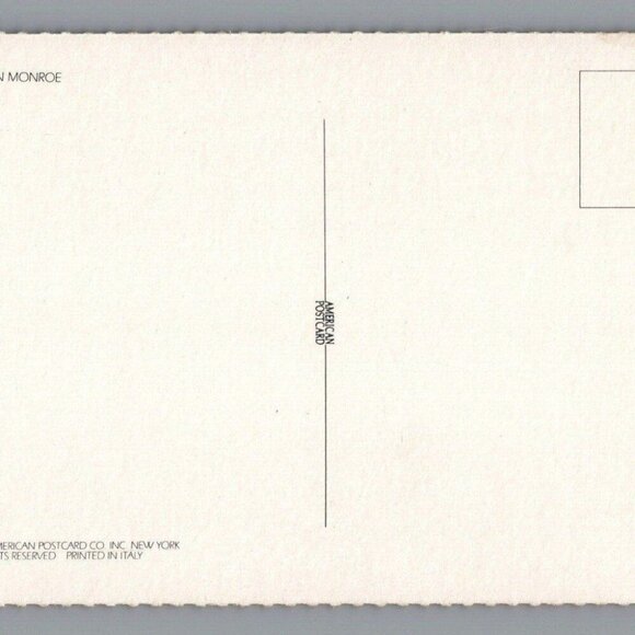 Marilyn Monroe Glamour Postcard 1404 Printed in Italy Unposted PC - Picture 2 of 4